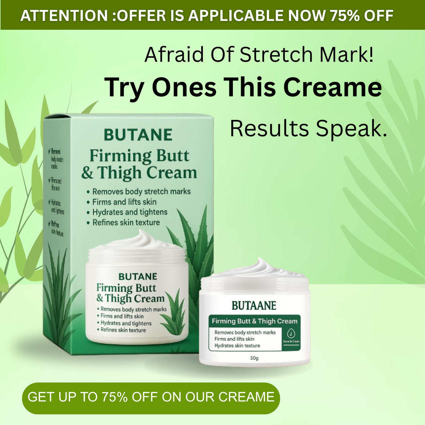 Firming Butter Thigh Body Cream 50gm( Pack of 2)